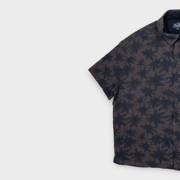 Nat Nast Hawaiian Shirt Mens 2XL Silk Brown Floral Luxury Original Aloha Beach - Picture 3 of 14